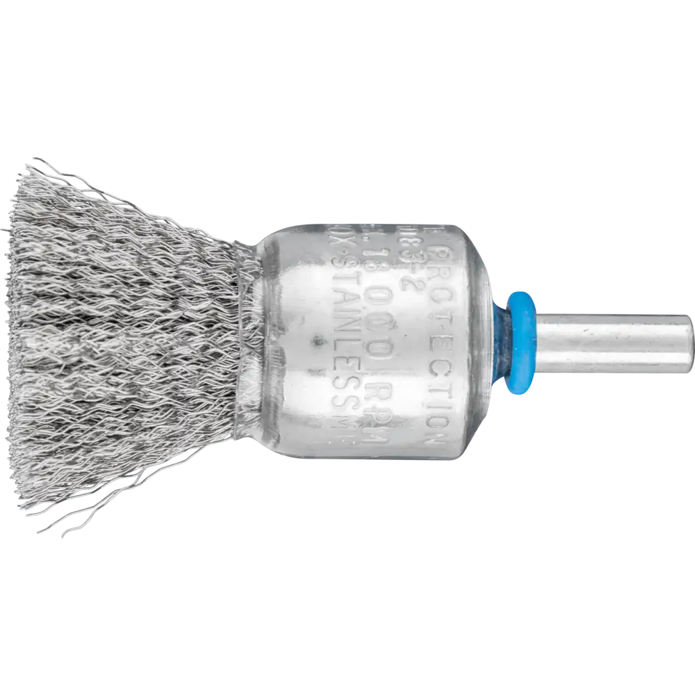 PFERD TOOLS Pinselbürste ungezopft PBU 20mm Schaft 6 mm Edelstahl-Draht 0,20