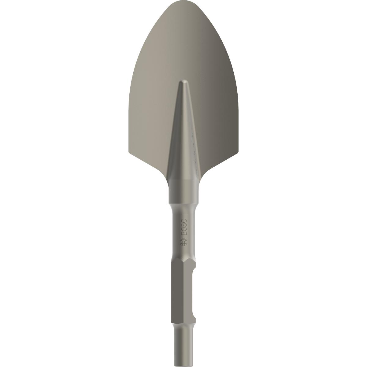 Bosch PRO Spatmeißel mit 30-mm-Sechskantaufnahme, abgerundet, 400 x 135 mm