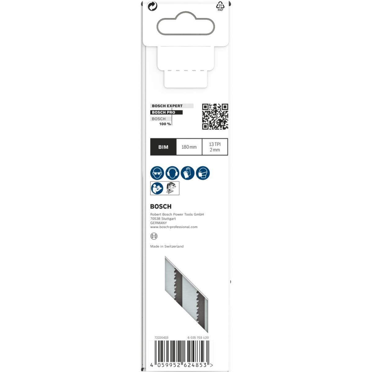 Bosch PRO Metal Sandwich T718BF Stichsägeblatt,180 mm - 5 Stück