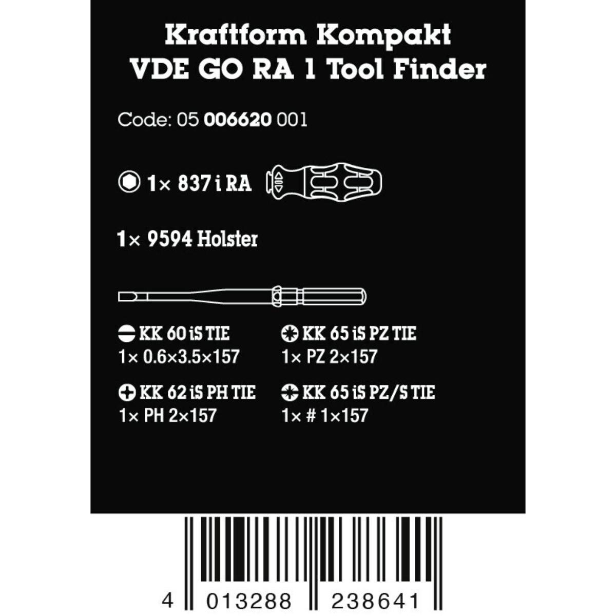 Wera Kraftform Kompakt VDE GO RA 1