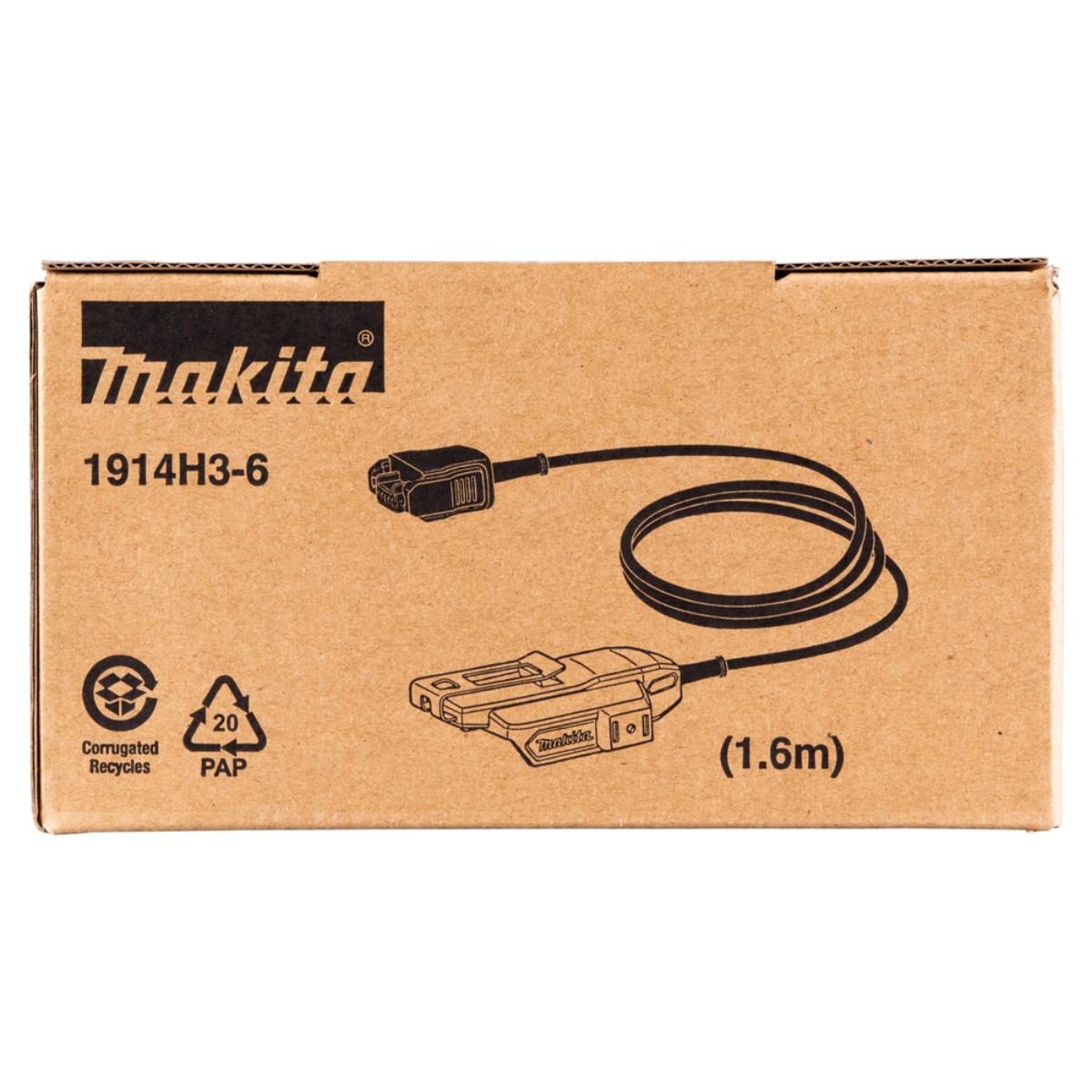 Makita Akku-Adapter XGT 40V 1,6m Länge für Exzenterschleifer - 1914H3-6