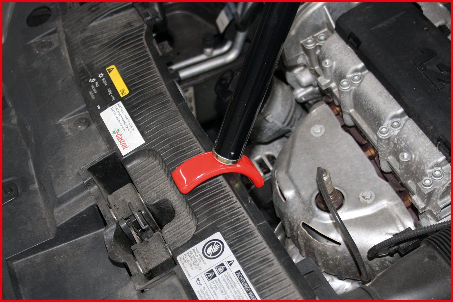 KS Tools Teleskop-Motorhauben- und Heckklappenstütze, 64-109cm