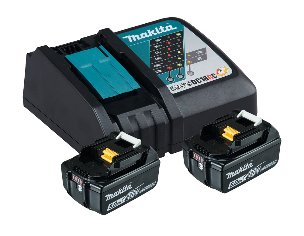 Makita Power Source-Kit LXT 18V inkl. Schnellladegerät DC18RC u. 2x Akku 5Ah BL1850B - 1914J6-4