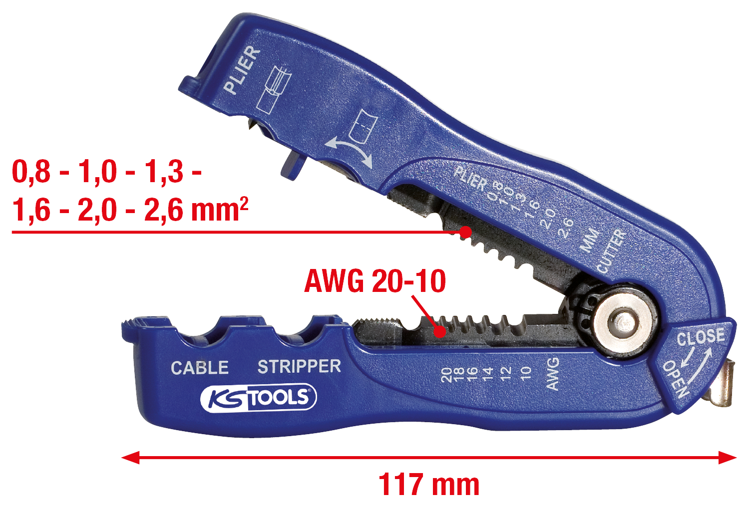 KS Tools Multifunktions-Abisolierwerkzeug