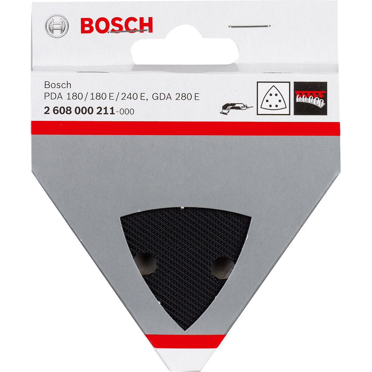 Bosch Schleifplatte für Bosch-Dreieckschleifer, GDA 280 E PDA 180 PDA 180 E PDA 240 E