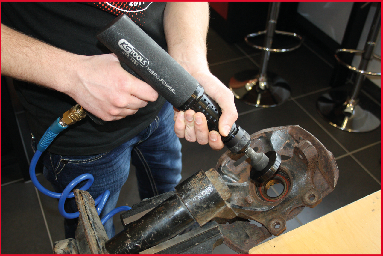KS Tools Vibro-Impact Druckluft-Meißelhammer-Satz, 6-tlg