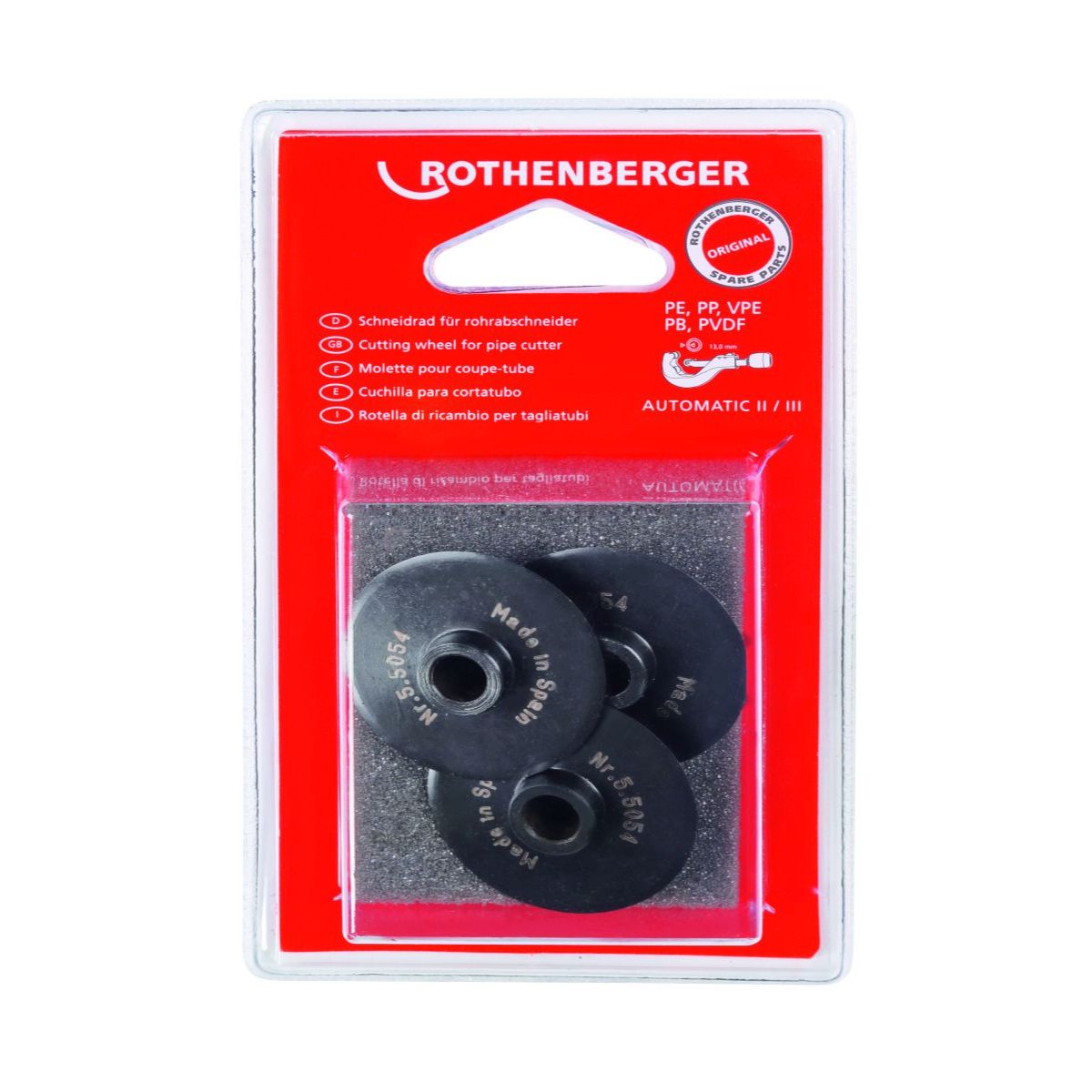 Rothenberger Schneidrad für ROCUT/Rohrabschneider Automatik Gr.2, 3St