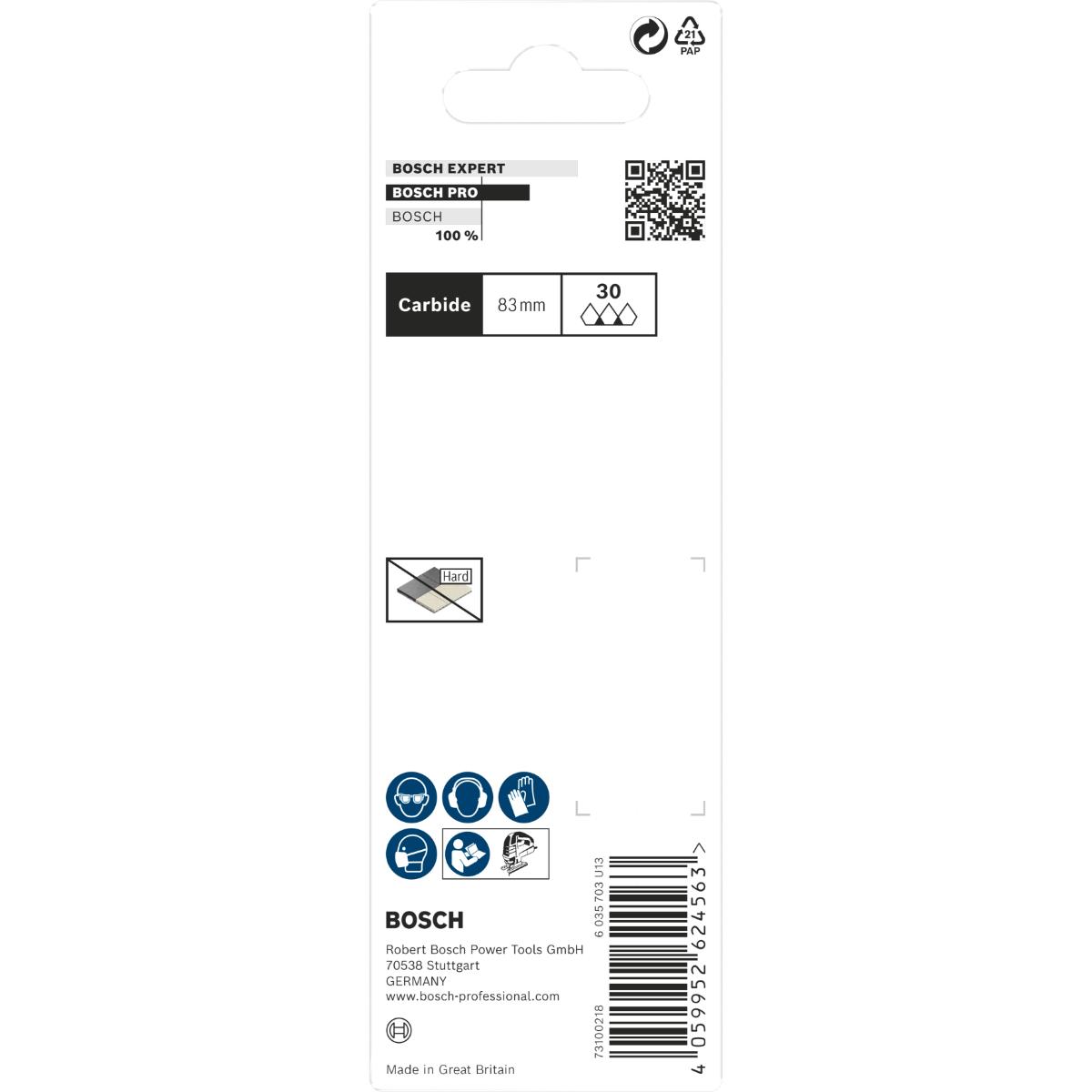 Bosch PRO Soft Tile T130RF Stichsägeblatt,83 mm - 2 Stück