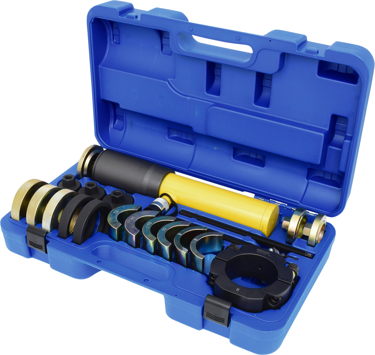 KS Tools Schlitzbuchsen-Werkzeug-Satz für Silentlager-Schlitzbuchsen, 19-tlg