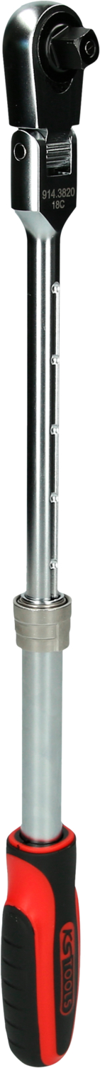 KS Tools 3/8" SlimPOWER Teleskop-Gelenk-Umschaltknarre, 72 Zahn