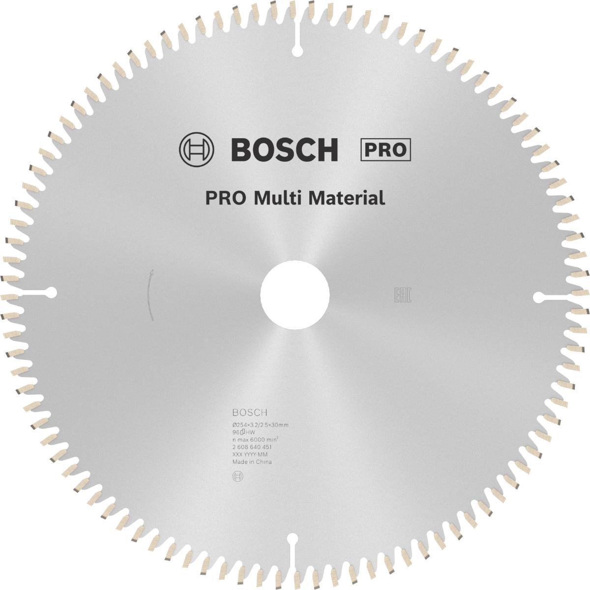 Bosch PRO Kreissägeblatt Multi Material für Kapp- und Gehrungssägen