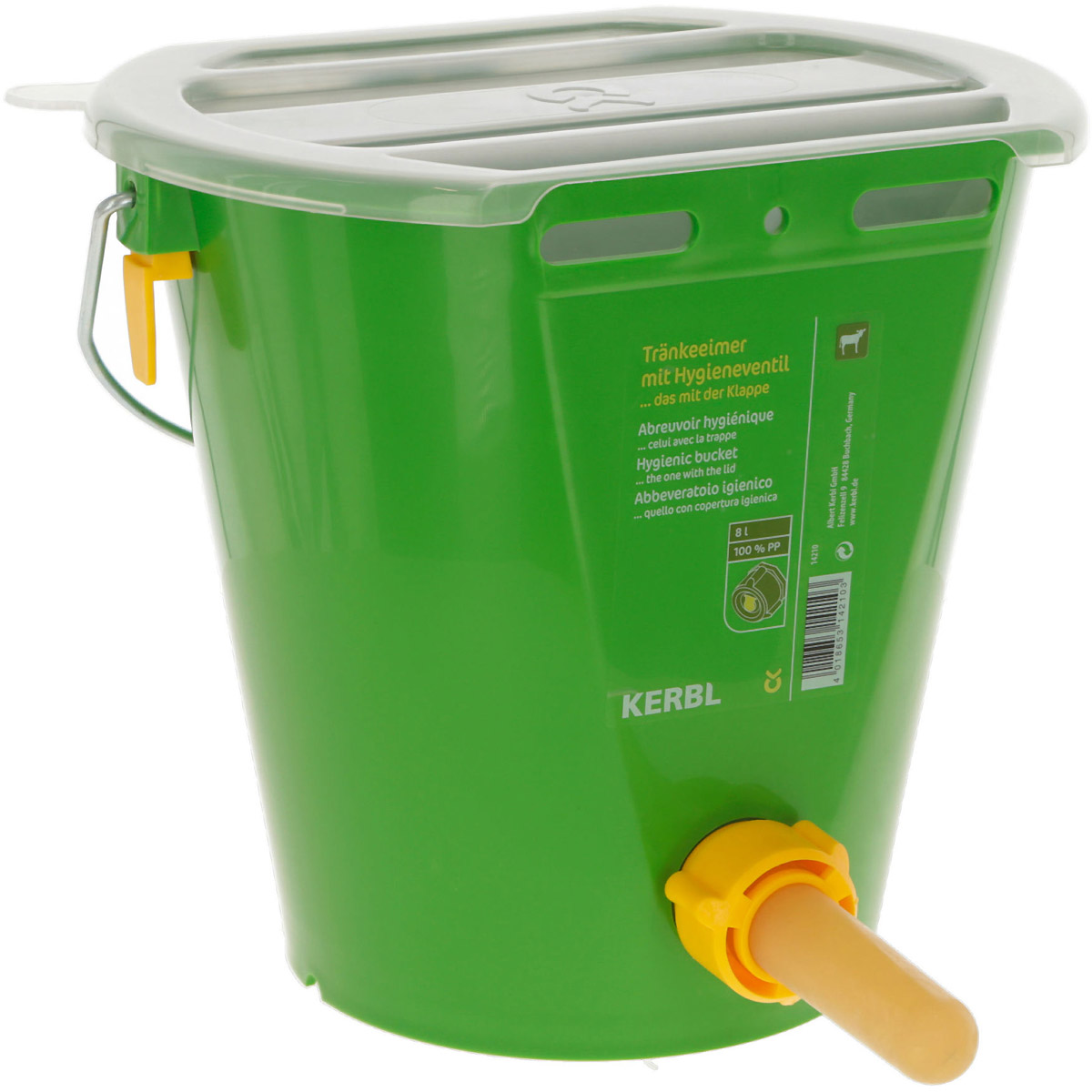Kerbl Deckel MilkGuard für Tränkeeimer, weiß transparent