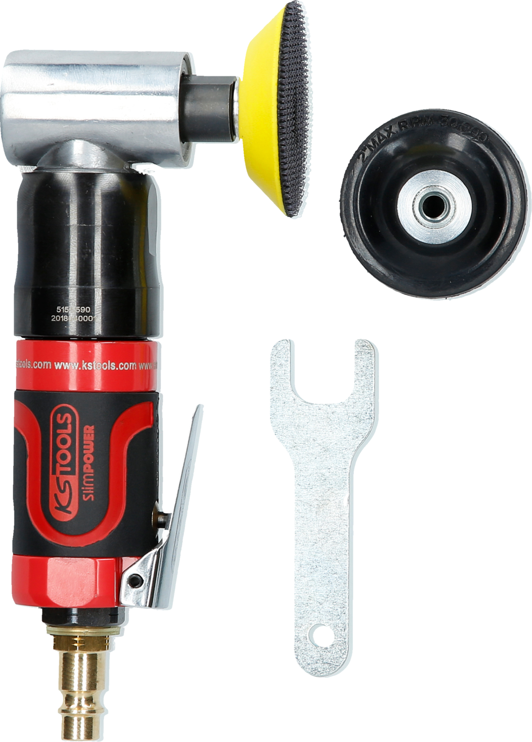 KS Tools 1/4" SlimPOWER Mini-Druckluft-Polierer