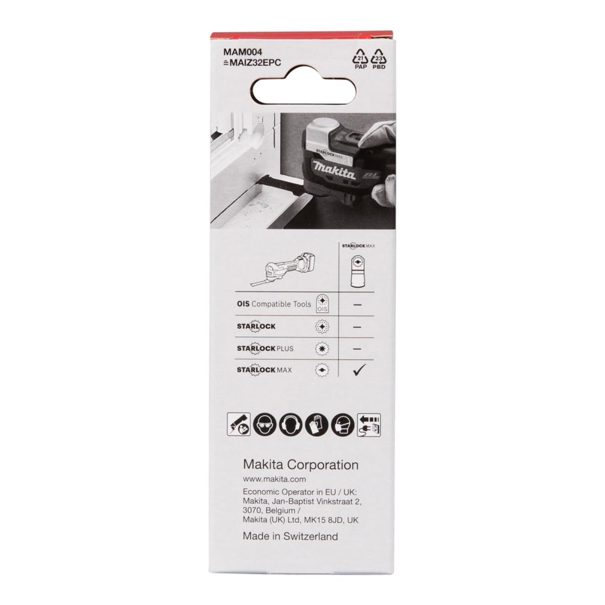 Makita Tauchsägeblatt HCS, MAM004 - 32x80 mm, 1,4 mm für Holz, 5 Stück