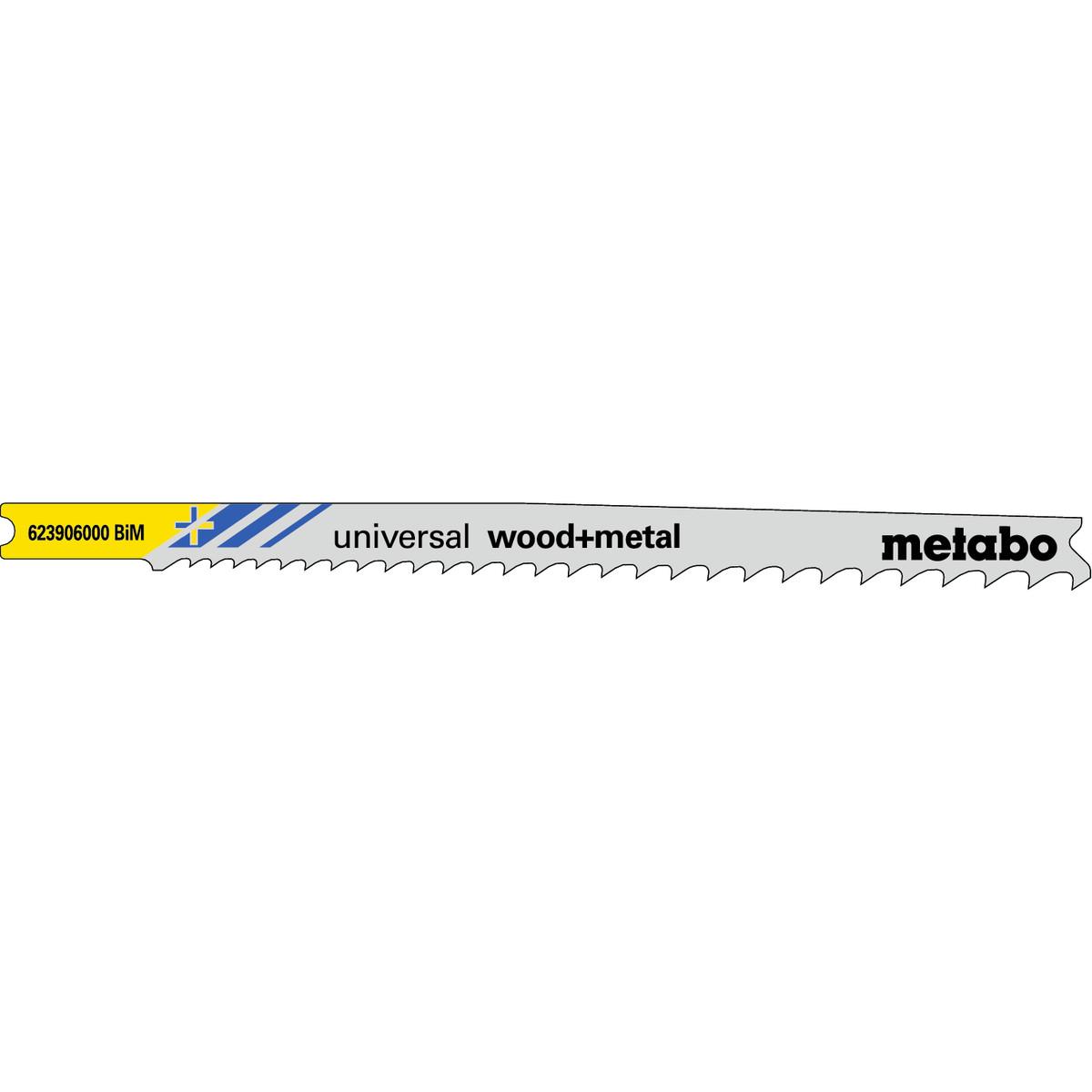 Metabo U-Stichsägeblätter universal wood + metal 107 / 2,4-5,0 mm progressiv BiM Universalschaft - 5