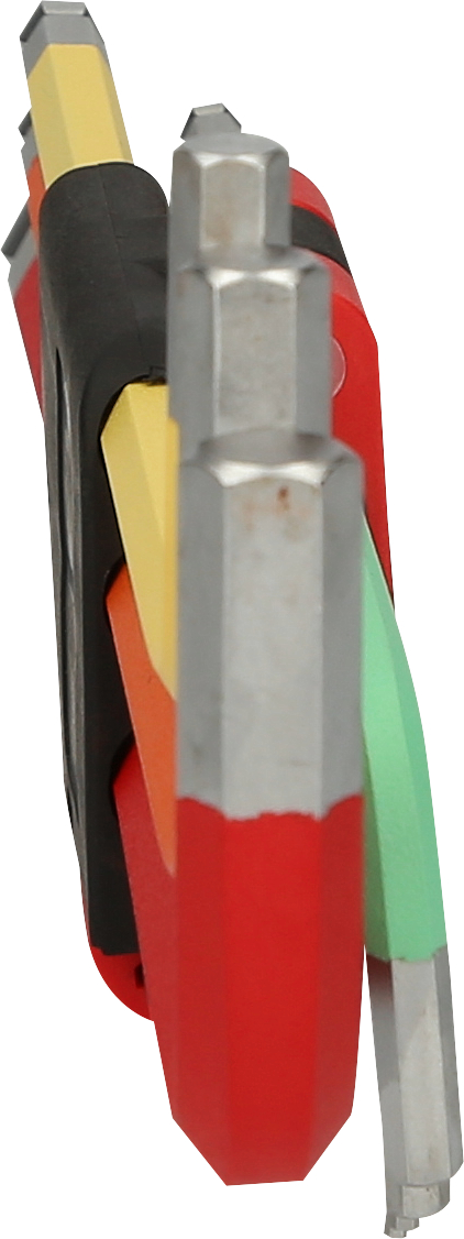 KS Tools Kugelkopf-Innensechskant-Winkelstiftschlüssel-Satz, extra lang, 9-tlg, Zoll