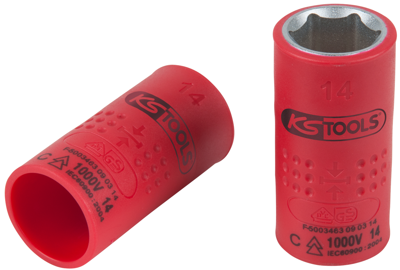 KS Tools 3/8" Isolierte Stecknuss, 14mm