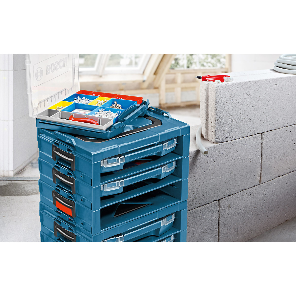 Bosch Aufnahmesystem i-BOXX active rack, kombinierbar mit allen i-BOXX-Größen
