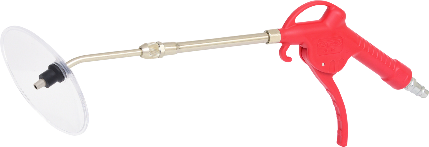 KS Tools Teleskop-Druckluft-Ausblaspistole 90-190mm mit Schutzschild