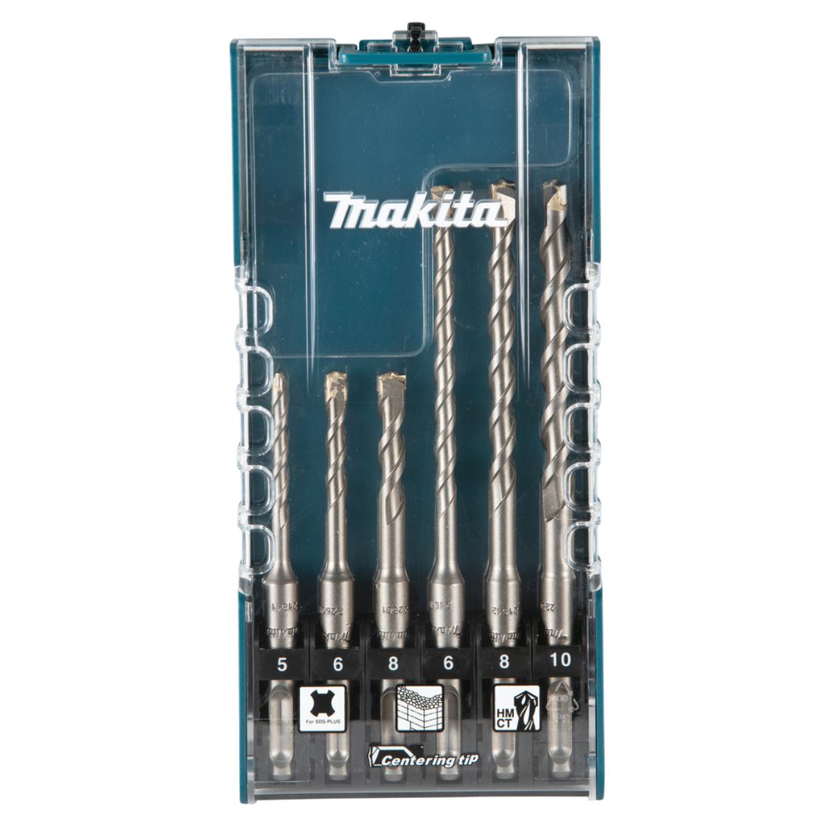 Makita Betonbohrer-Set SDS-PLUS Centering tip 6-teilig - SDS-PLUS - Zweischneider - Zentrierspitze