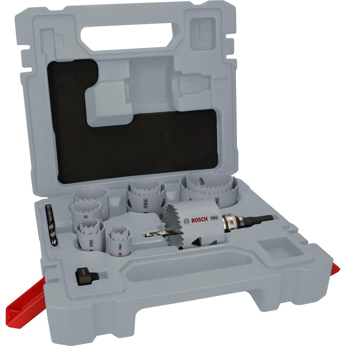 Bosch PRO Multi Material Lochsäge Q-Lock Aufsteckhalter, 15 teiliges Set