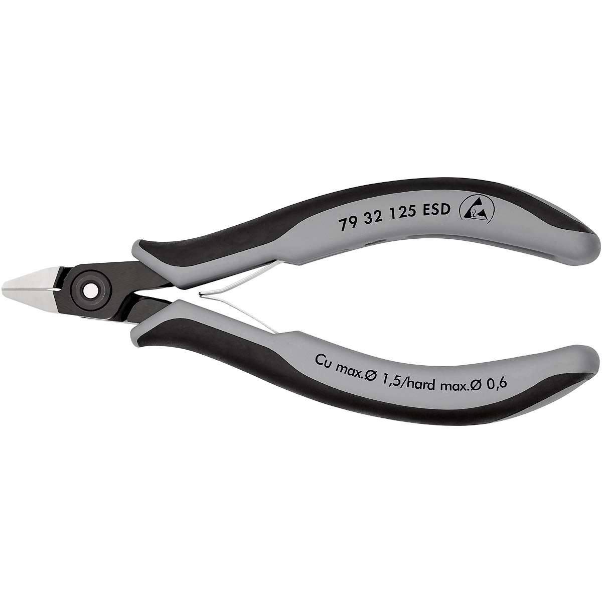 KNIPEX Präzisions-Elektronik-Seitenschneider ESD mit sehr kleiner Facette