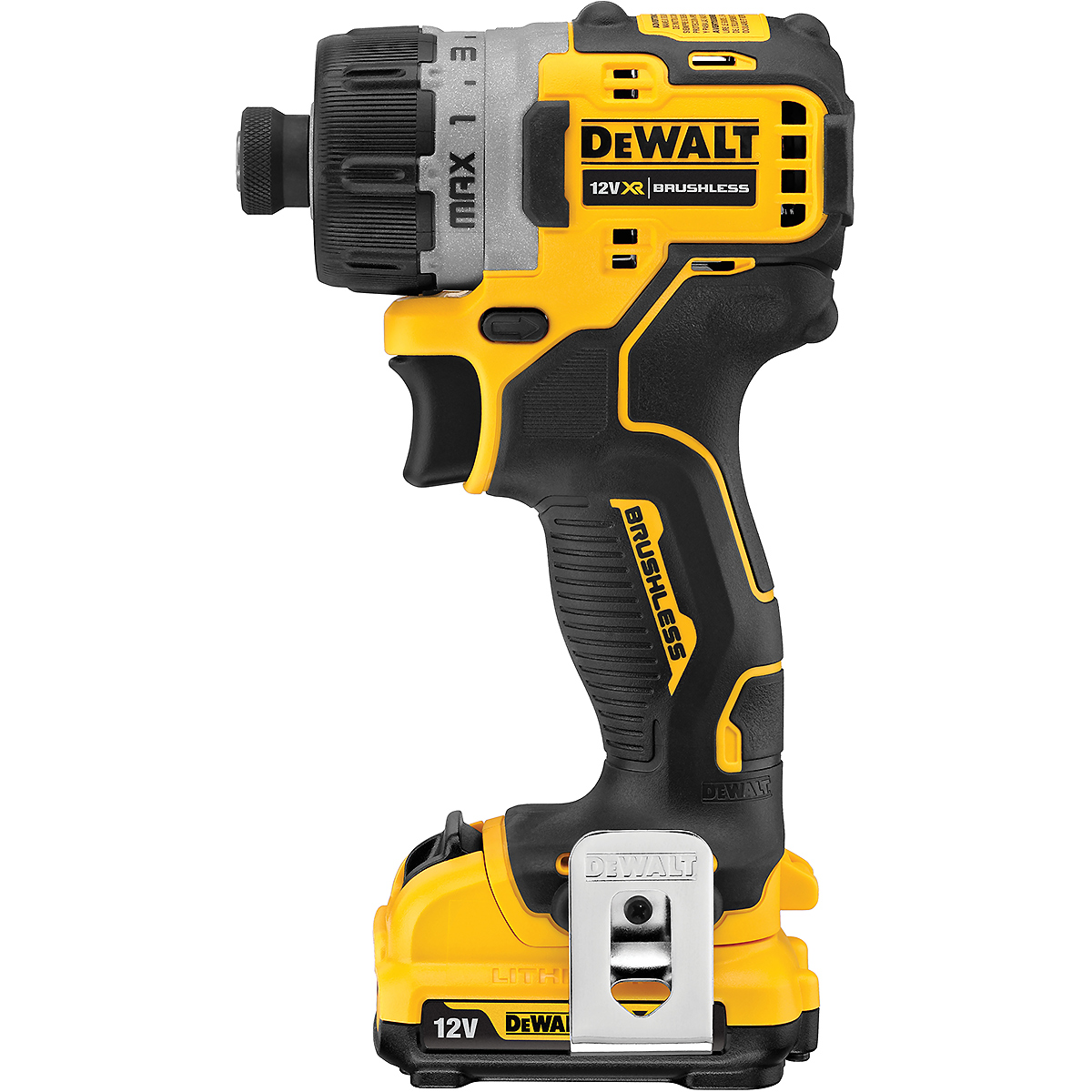 DEWALT Akku-Schrauber 1/4 Zoll 12V + 2 Akku + Schnellladegerät