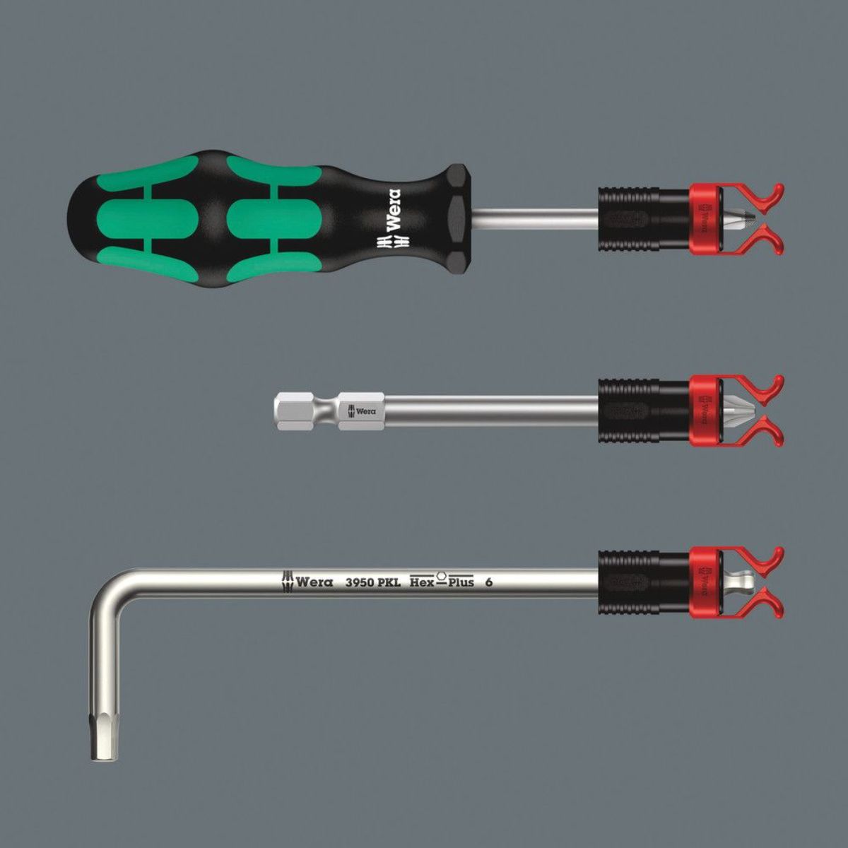 Wera 1441 SB Schraubkralle für Schraubendreherklingen, lange Bits & Winkelschlüs. + Festhaltefunkt.