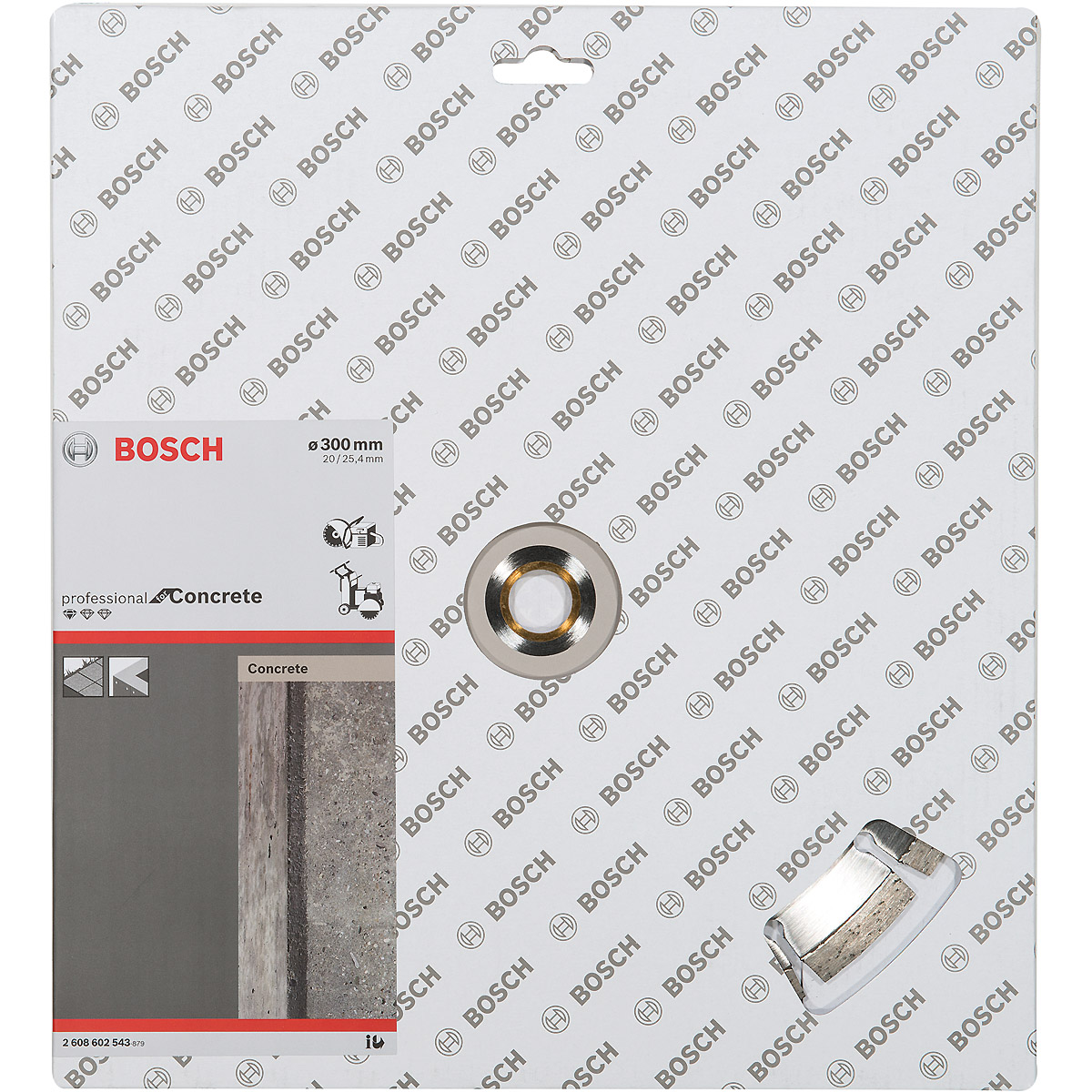 Bosch Diamanttrennscheibe Standard for Concrete, 300 x 20,00/25,40 x 2,8 x 10 mm