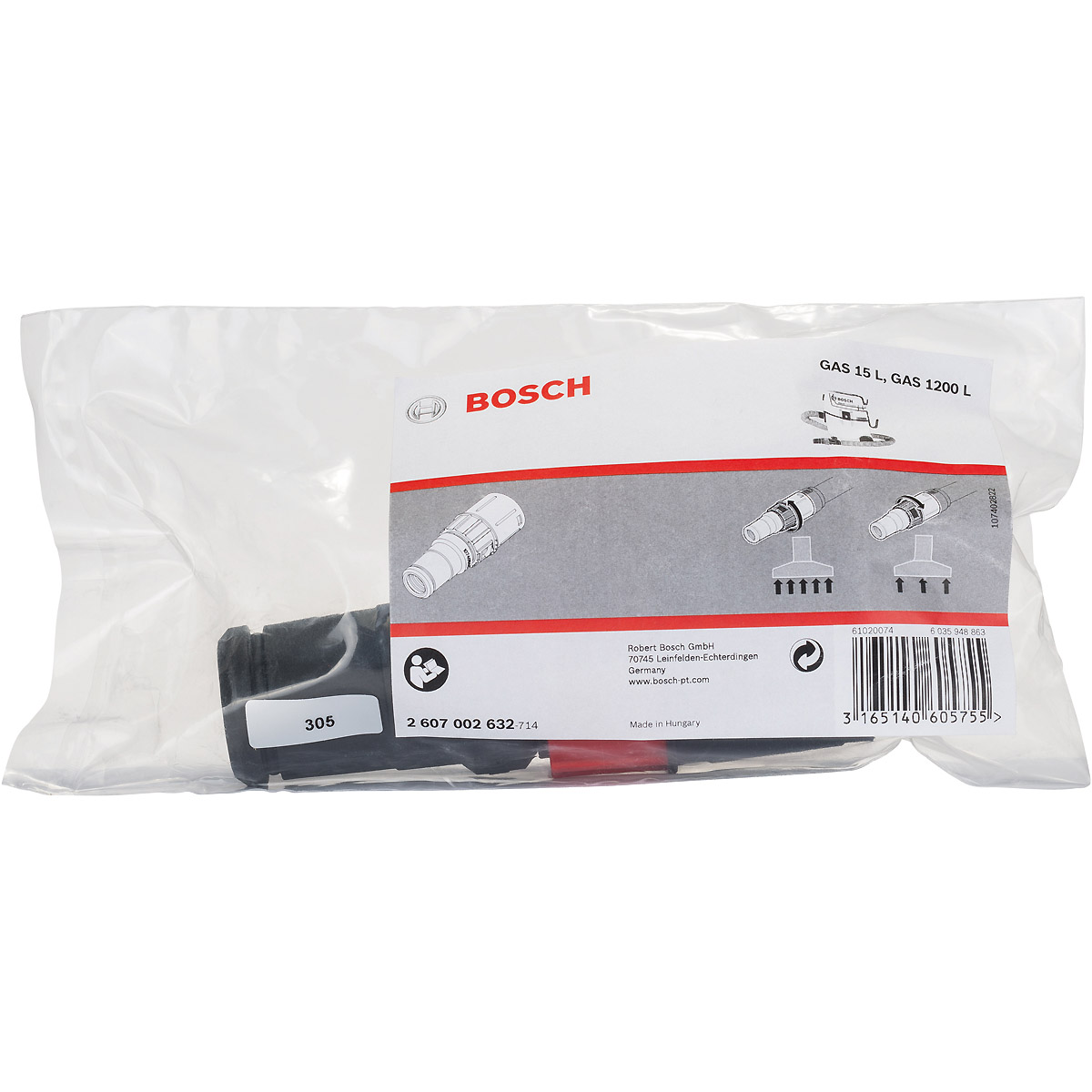 Bosch Adapter für interne Absaugung, für GAS 15 L