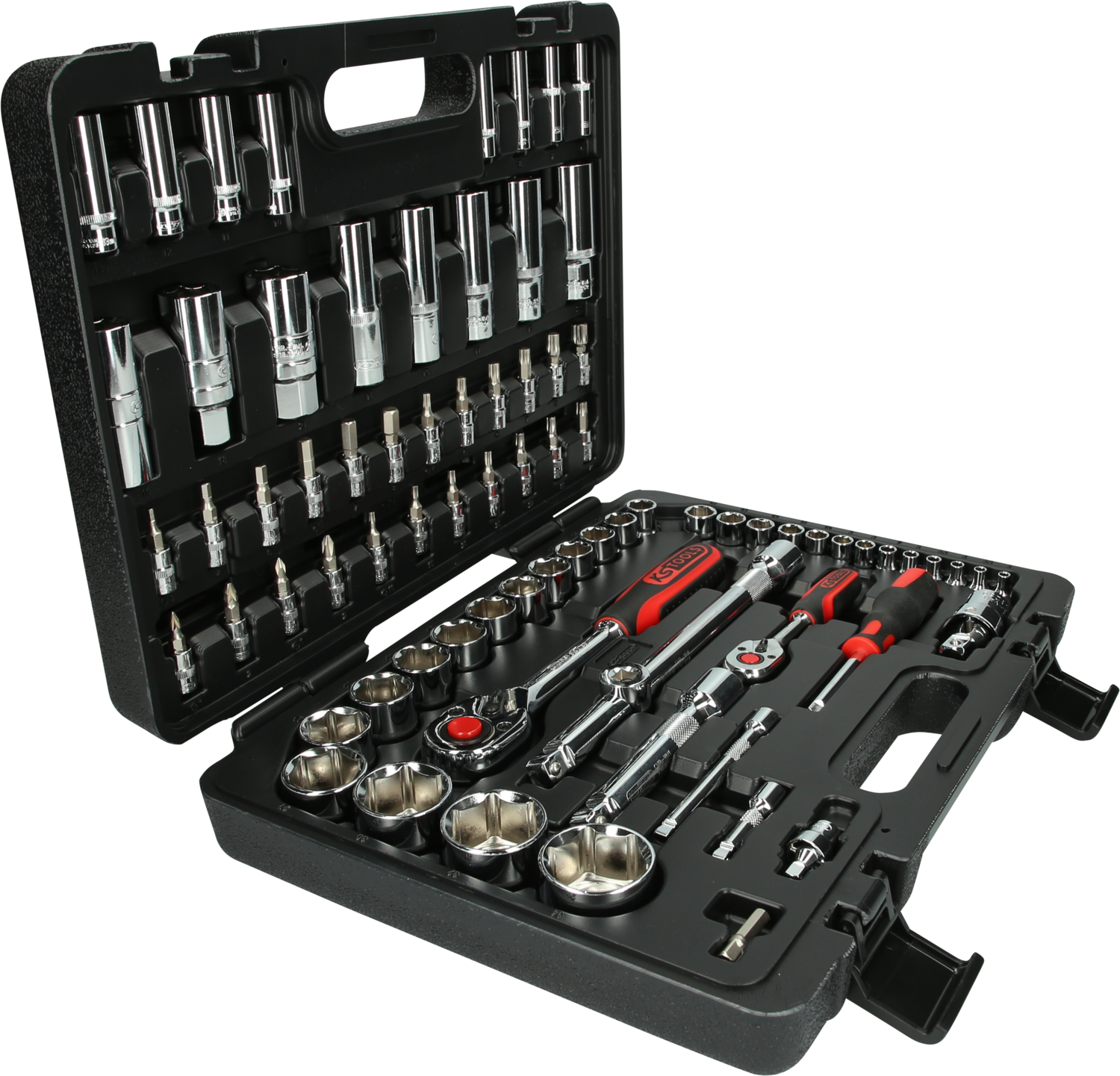 KS Tools 1/4"+1/2" CHROMEplus Steckschlüssel-Satz, 78-tlg