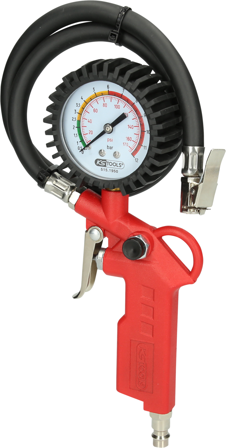 KS Tools Druckluft-Reifenfüllmesser, 0-11bar