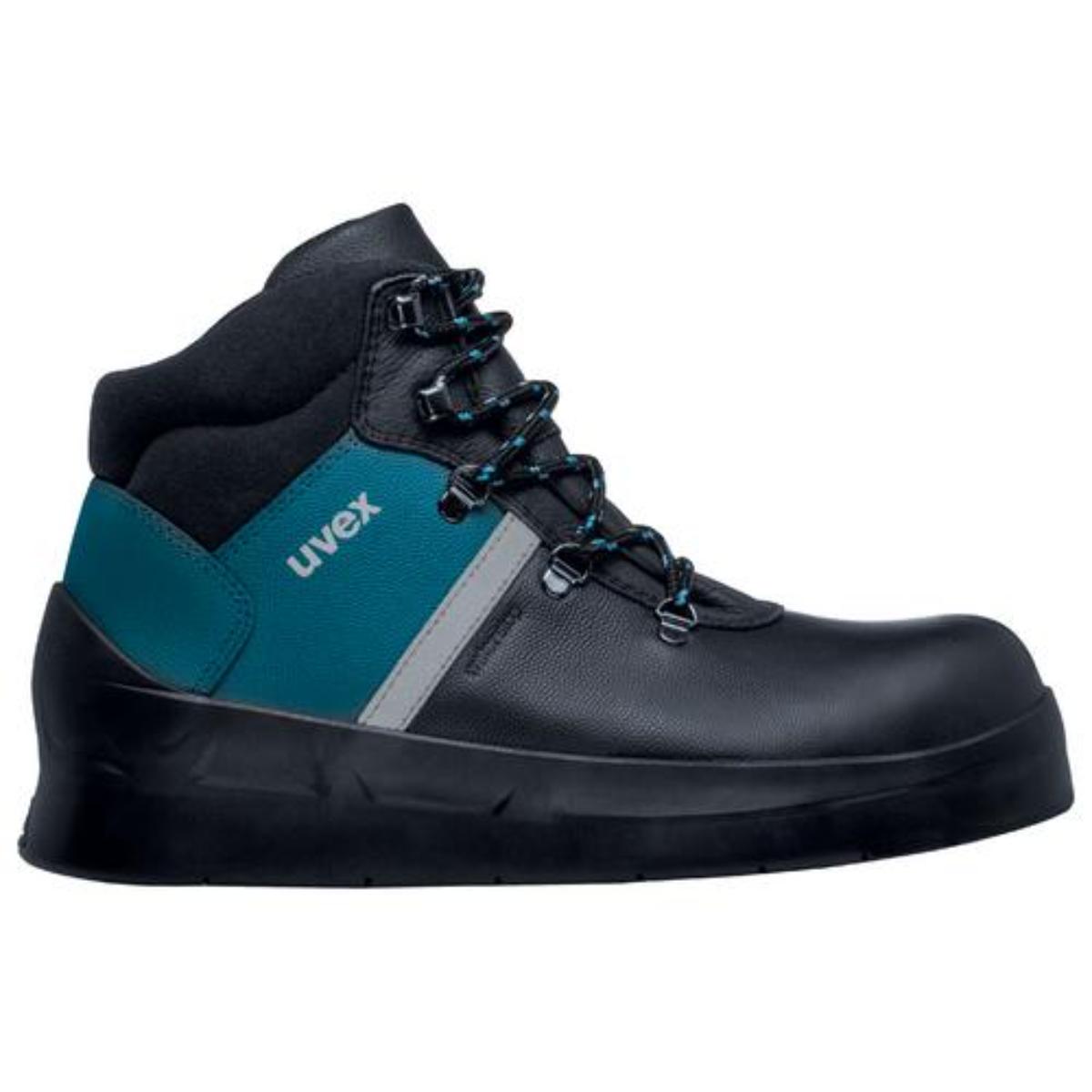 uvex 3 asphaltpro Sicherheitsschuhasphaltpro Schnürstiefel S3, schwarz/blau