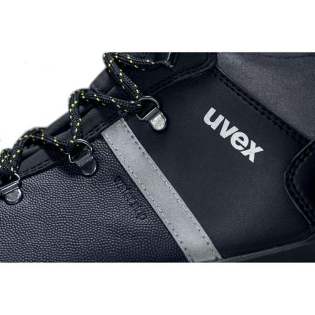 uvex 2 construction Sicherheitsschuh Stiefel S3, schwarz/grau