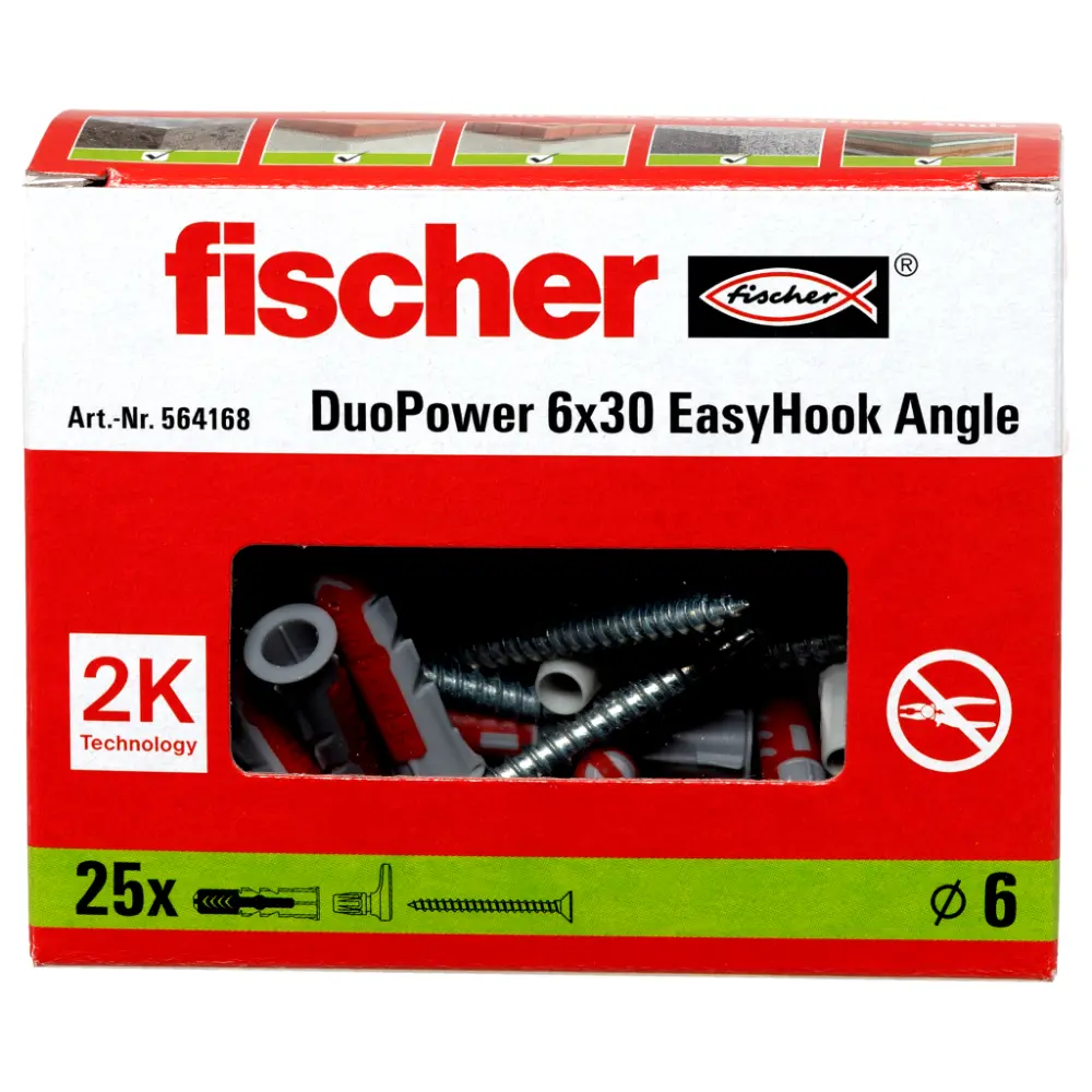 Fischer EasyHook Angle Universaldübel DuoPower 6x30