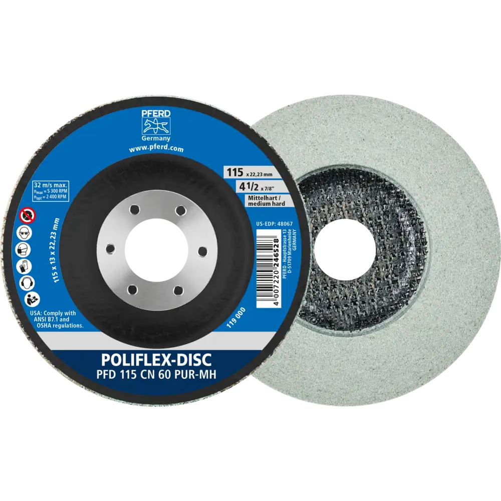 PFERD TOOLS Poliflex Disc PFD Bindung PUR
