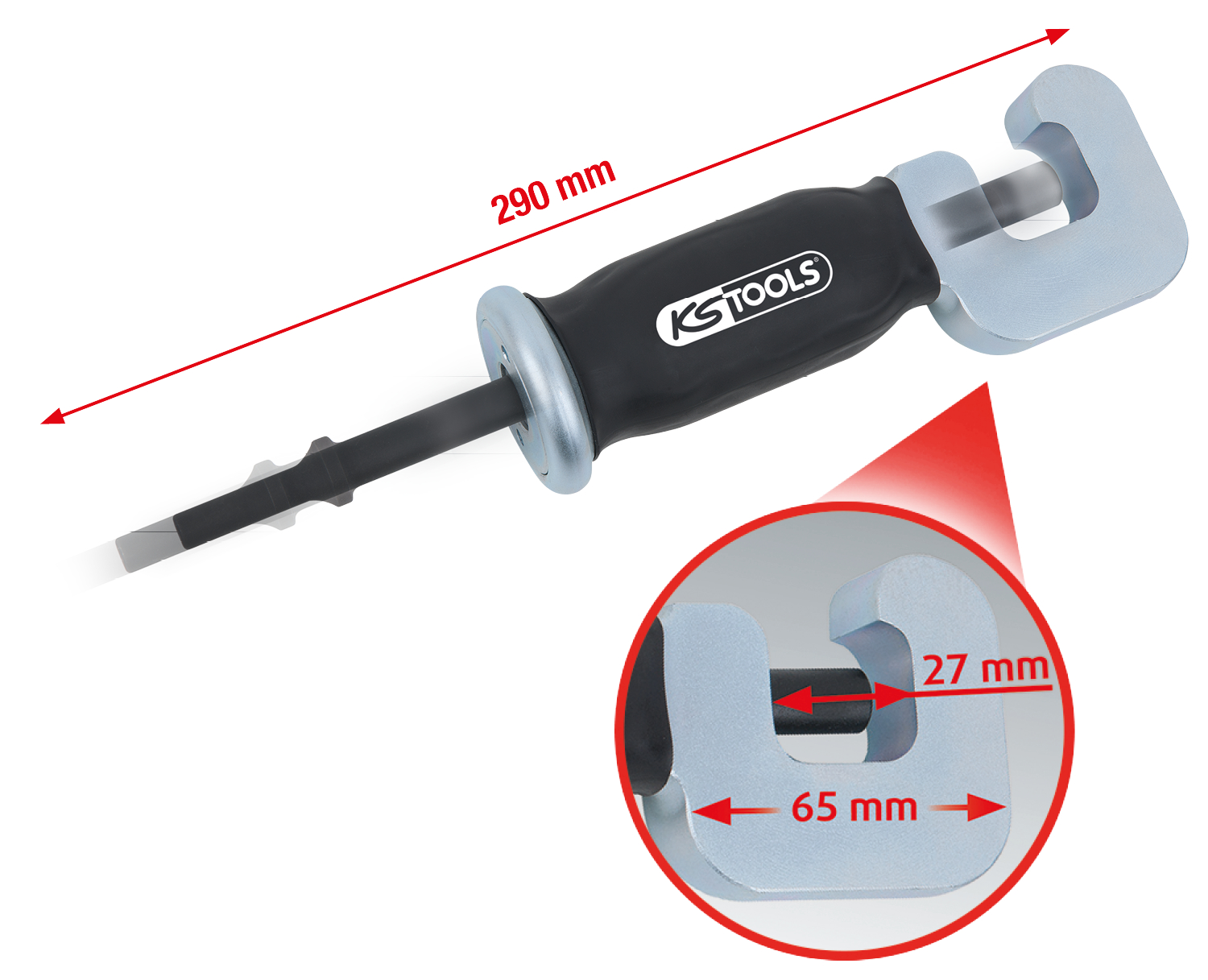 KS Tools Vibro-Impact Lösewerkzeug für Spurstangen 
