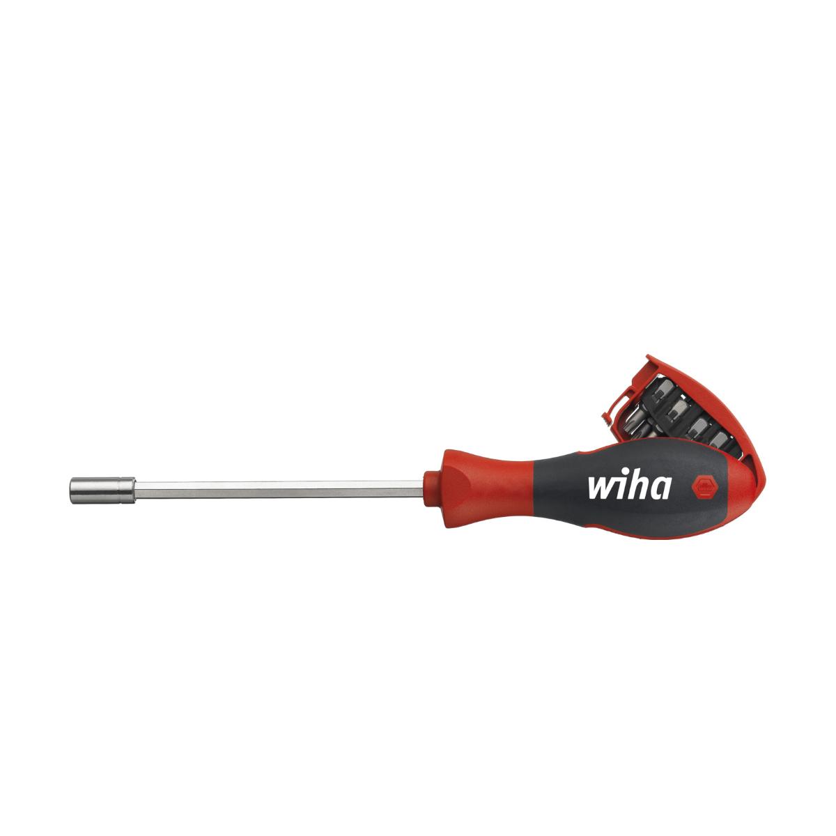 Wiha Schraubendreher mit Bit Magazin magnetisch TORX mit 8 Bits, 1/4 zoll - 5 Stück