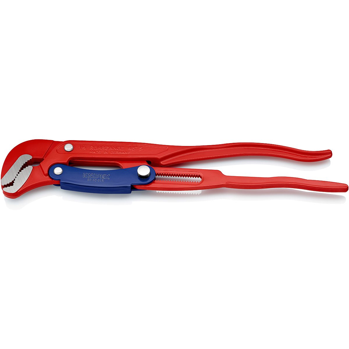 KNIPEX Rohrzange S-Maul mit Schnelleinstellung 420 mm rot pulverbeschichtet