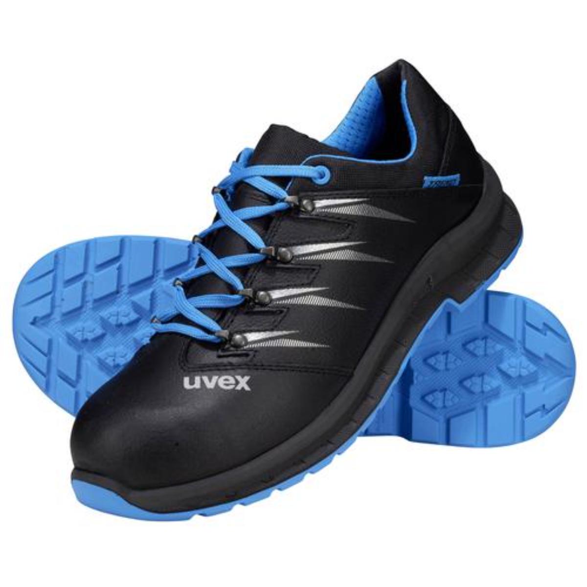 uvex 2 trend Sicherheitsschuh S2 Halbschuh, blau/schwarz