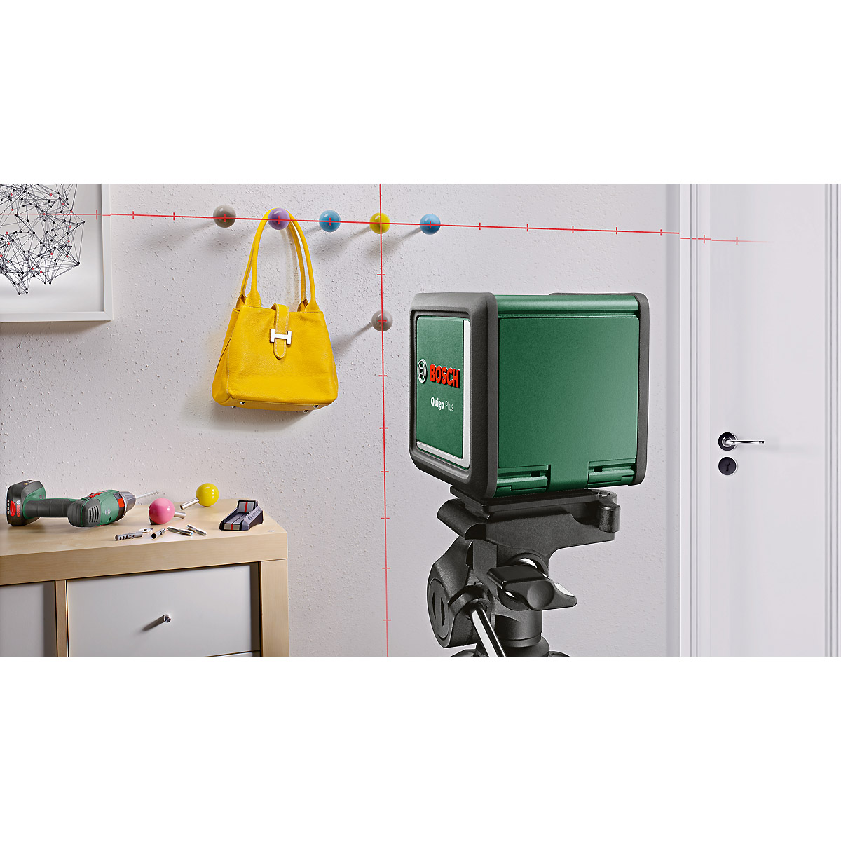 Bosch Kreuzlinien-Laser Quigo Plus ECO- Lieferkarton