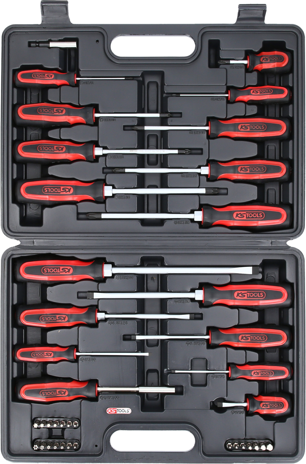 KS Tools ERGOTORQUEplus Schraubendreher- und Bit-Satz, 39-tlg