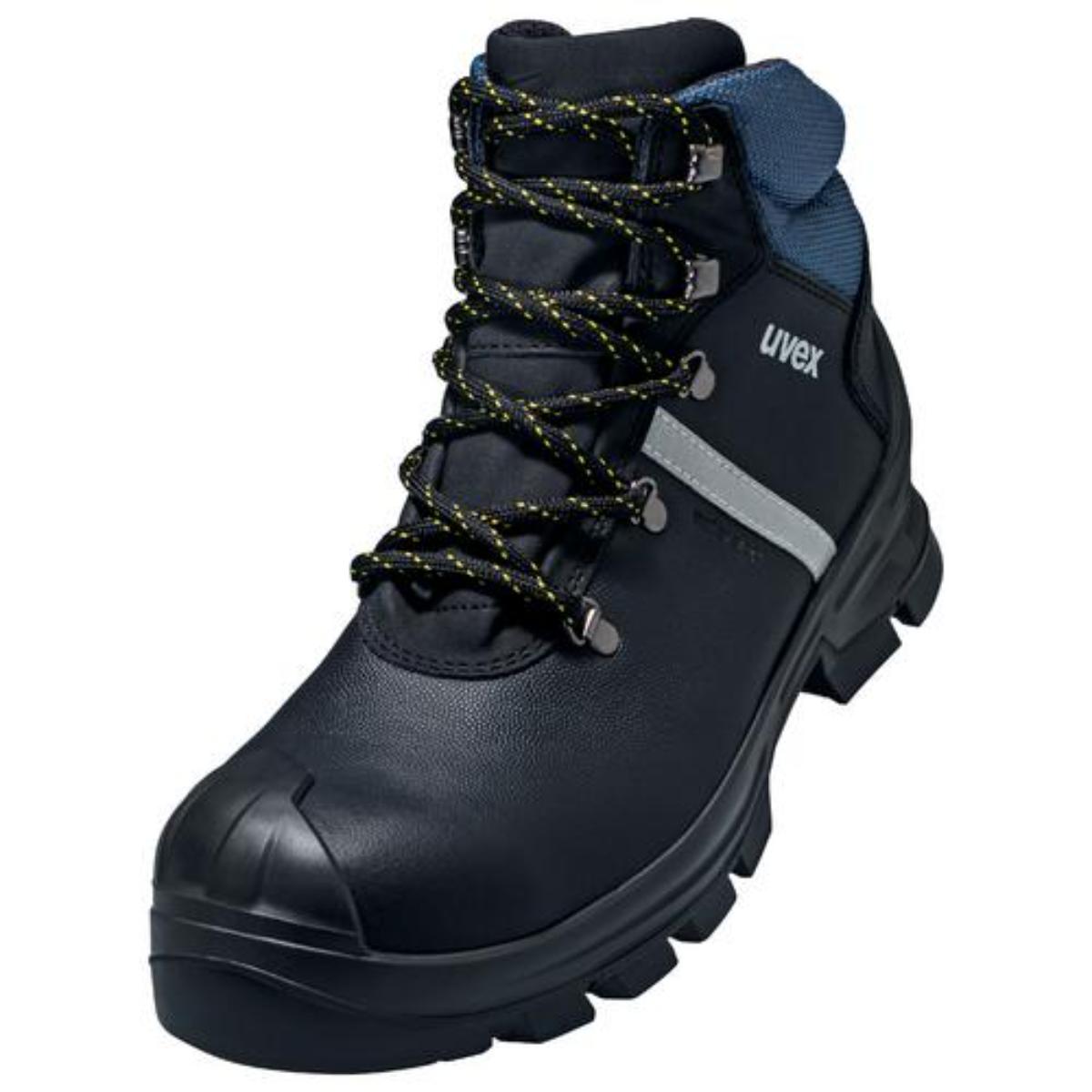 uvex 2 construction Sicherheitsschuh Stiefel S3, schwarz/blau
