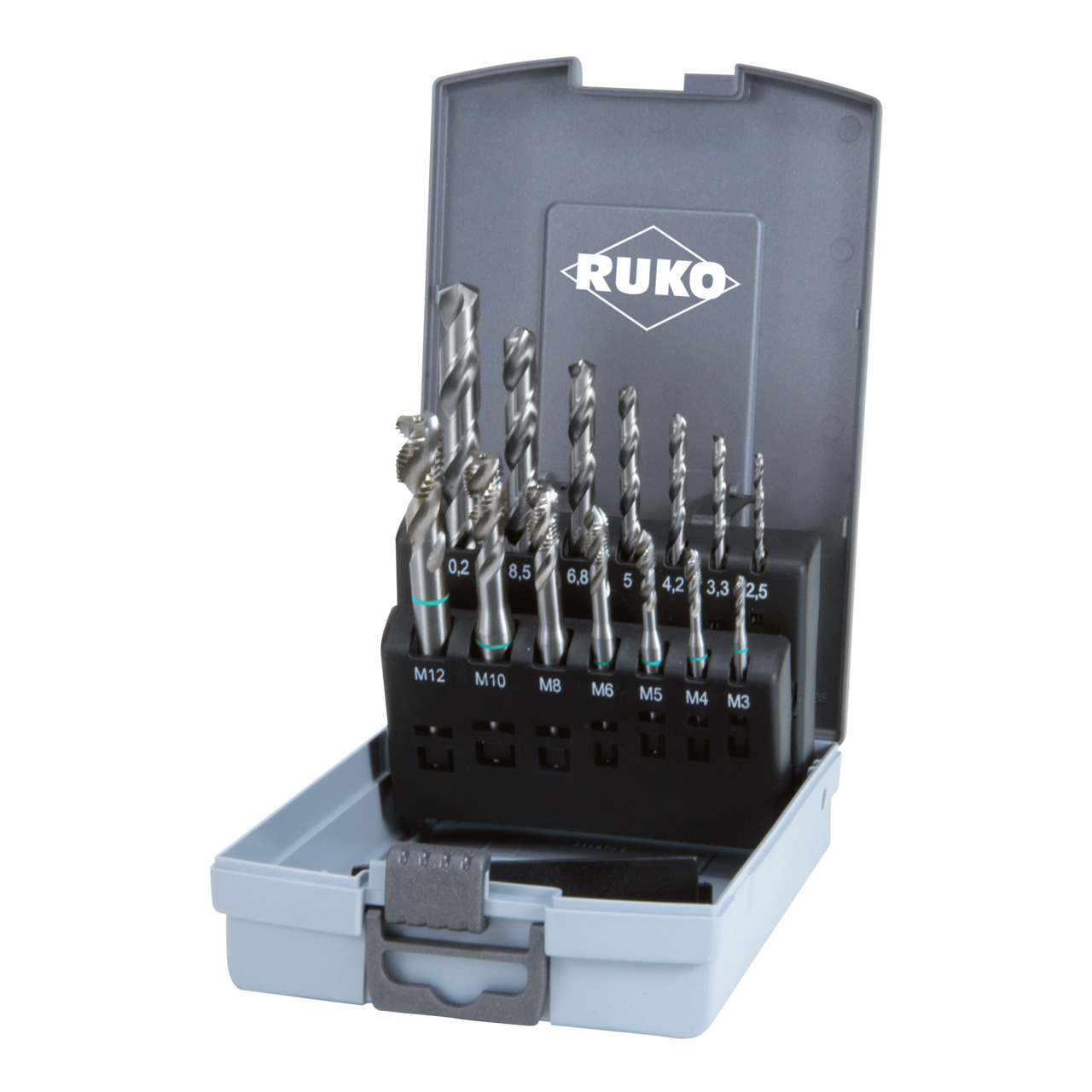 RUKO Maschinengewindebohrer-Satz Form C HSS - 14-tlg.