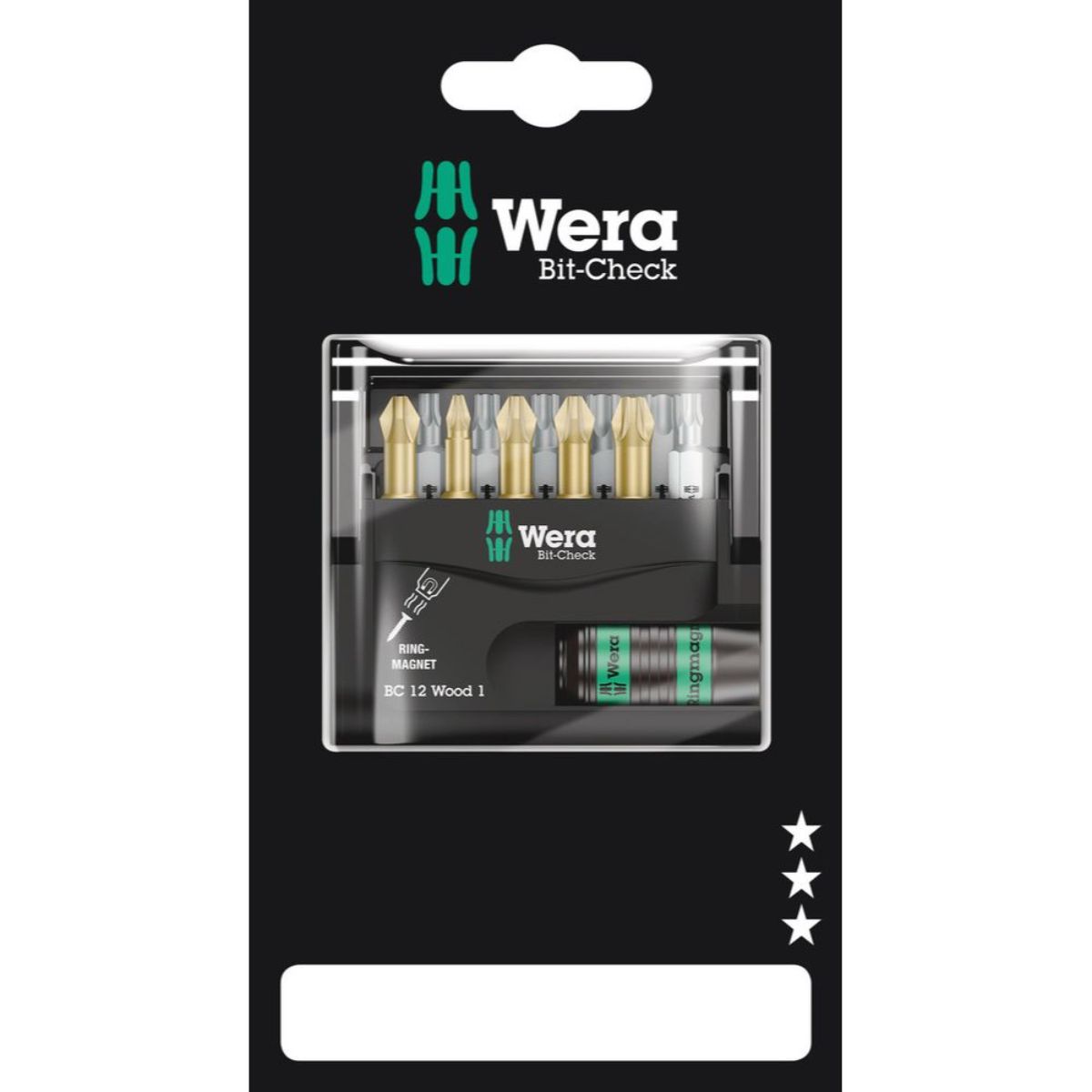 Wera Bit-Check 12 Wood 1 SB, 12-teilig