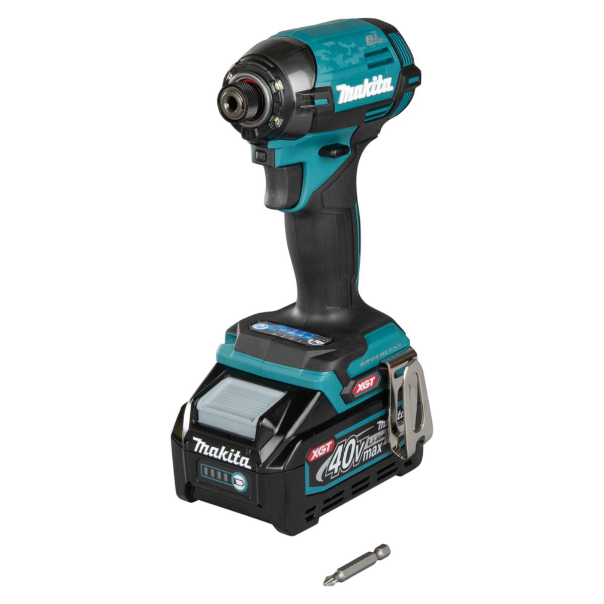 Makita Akku-Schlagschrauber XGT - 40V max. - 1/4 Zoll - 170 Nm - 0-3.700 U/min - TD002GD202