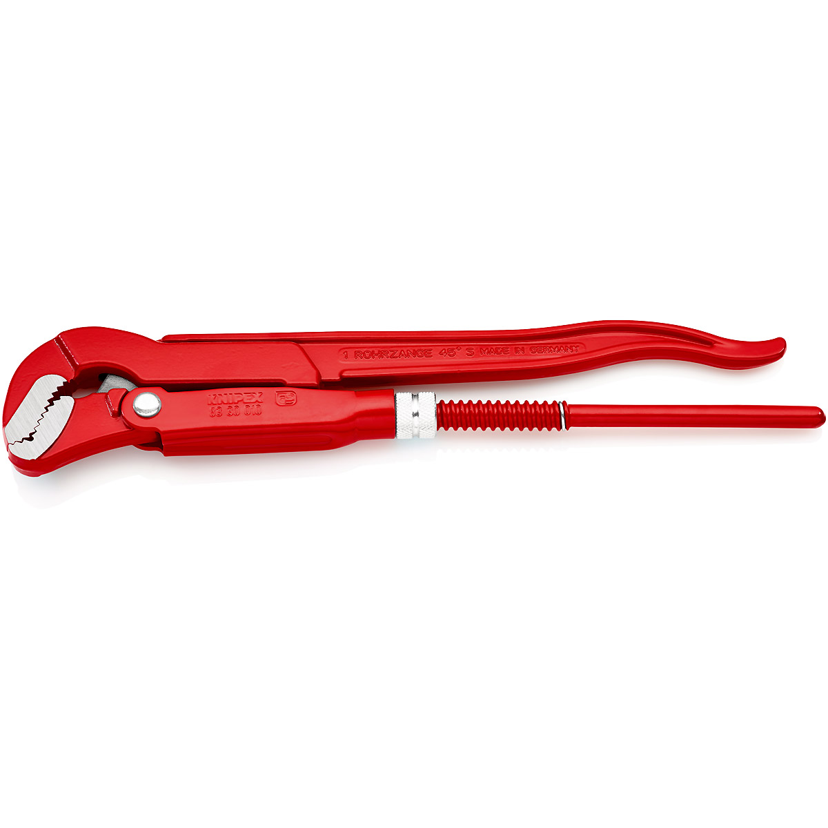KNIPEX Rohrzange S-Maul 320 mm rot pulverbeschichtet