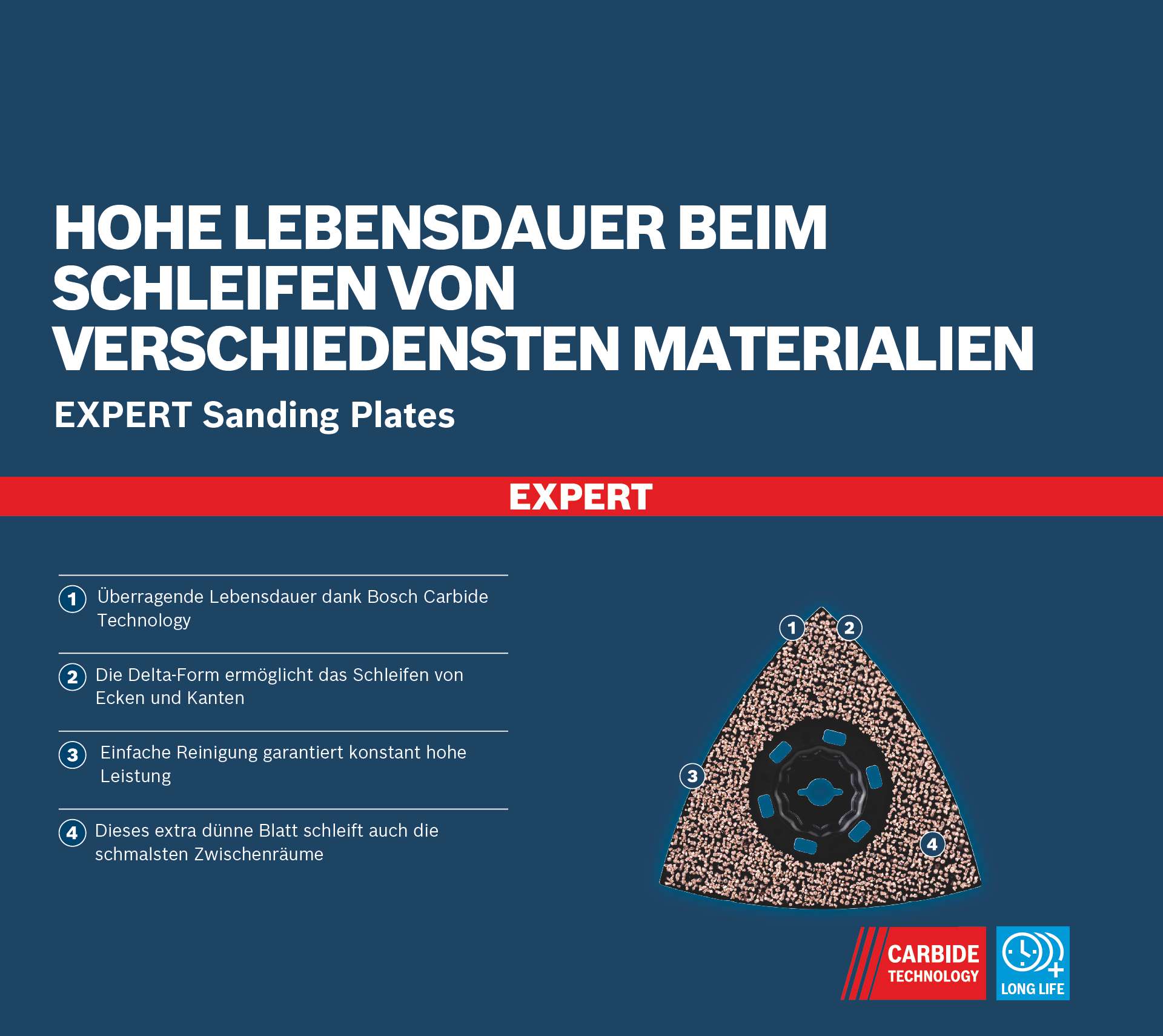 Bosch EXPERT MAVZ 116 RT2 Schleifplatte, 116 mm