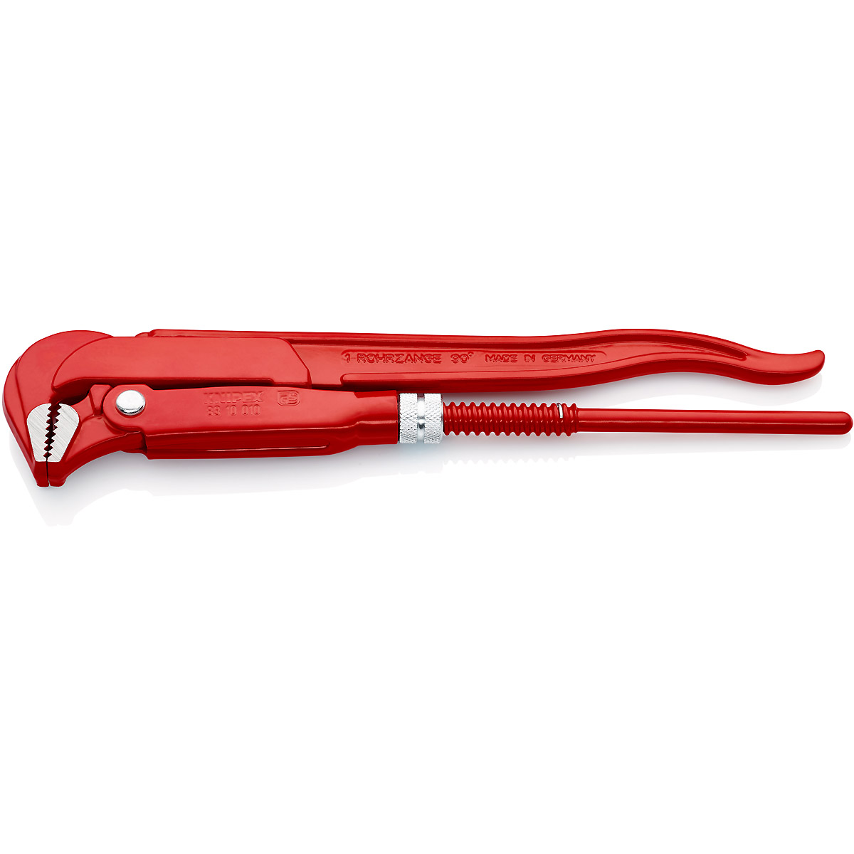 KNIPEX Rohrzange 90° 310 mm rot pulverbeschichtet