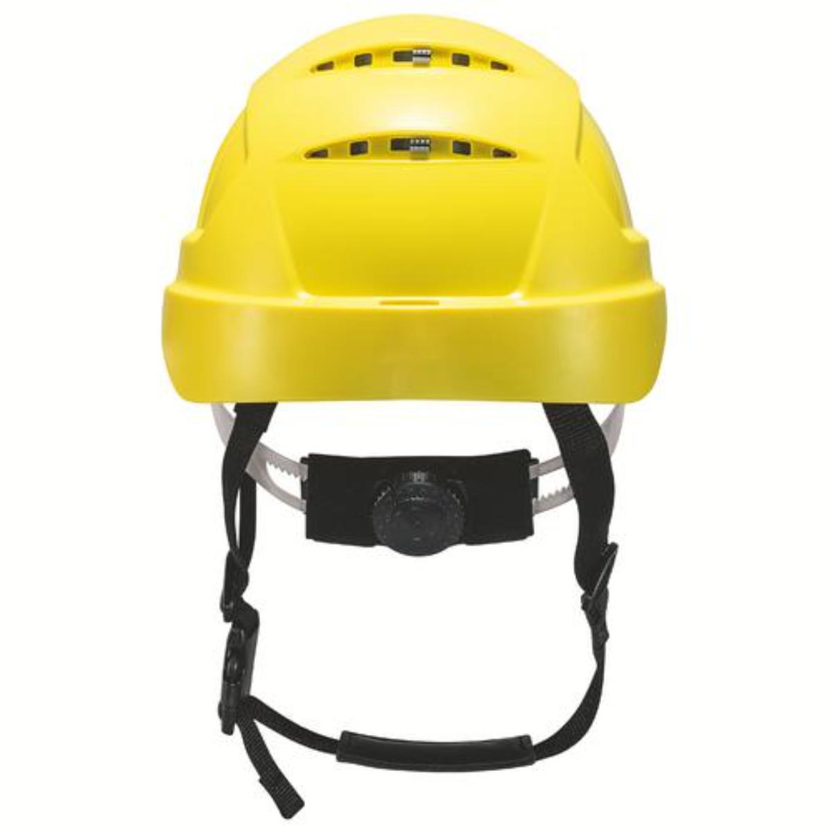 uvex pheos S-KR Schutzhelm mit Kinnriemen (metallfrei) - OHNE Schutzbrille - mit Lüftung - mit Drehr